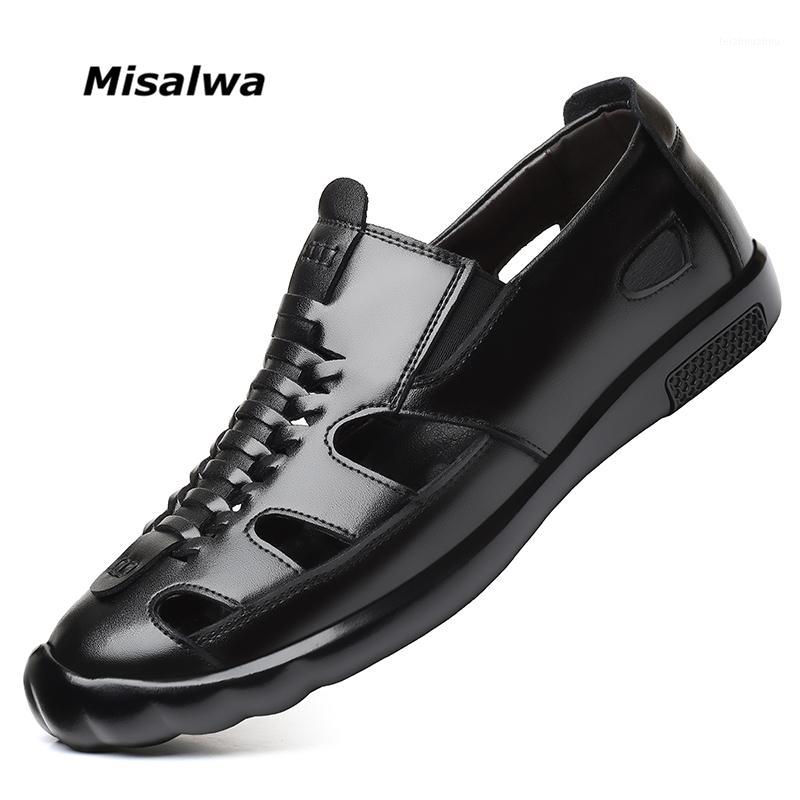 Misalwa Closed Toe Men Slippers Sandals Summer Men's Hollow Leather Flats Air Hole Leisure Massage Comfortable Sandals Loafers1, 7761 brown
Misalwa Closed Toe Men Slippers Sandals Summer Men's Hollow Leather Flats Air Hole Leisure Massage Comfortable Sandals Loafers1, 7761 brown