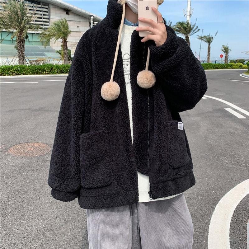 2020 winter lamb coat men's jacket Korean version wild handsome velvet thick loose casual padded mens overcoat Free shipping, Black
2020 winter lamb coat men's jacket Korean version wild handsome velvet thick loose casual padded mens overcoat Free shipping, Black