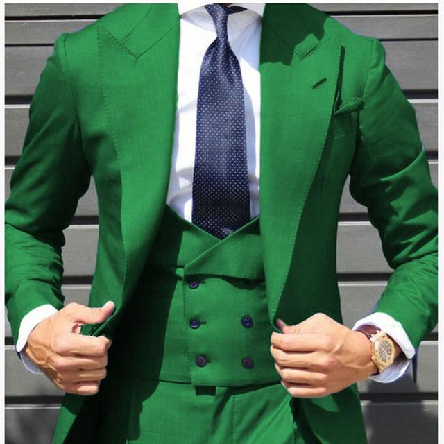 Fashion Bridegroom Men Suits With Double Breasted Vest Costume Homme Slim Fit Tuxedo Groomman wedding dress (jacket+vest+pants, Navy blue
Fashion Bridegroom Men Suits With Double Breasted Vest Costume Homme Slim Fit Tuxedo Groomman wedding dress (jacket+vest+pants, Navy blue