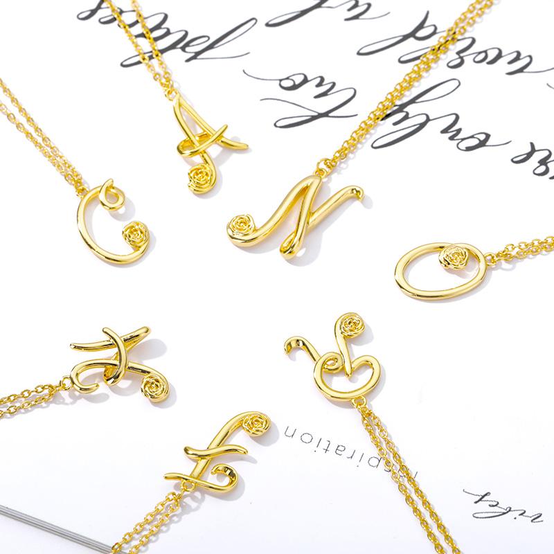 Chains A-Z Cursive Letter Name Necklace For Women Gold Silver Color Stainless Steel Initial Charm Punk Alphabet Jewelry
Chains A-Z Cursive Letter Name Necklace For Women Gold Silver Color Stainless Steel Initial Charm Punk Alphabet Jewelry