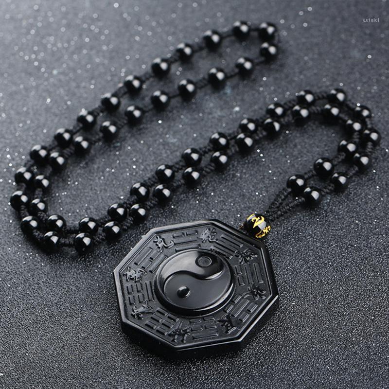 Gifts Yin And Yang Adjustable Chain Unisex Jewelry Necklace Chinese BAGUA Taiji Fabala Gossip Pendant Natural Obsidian1
Gifts Yin And Yang Adjustable Chain Unisex Jewelry Necklace Chinese BAGUA Taiji Fabala Gossip Pendant Natural Obsidian1
