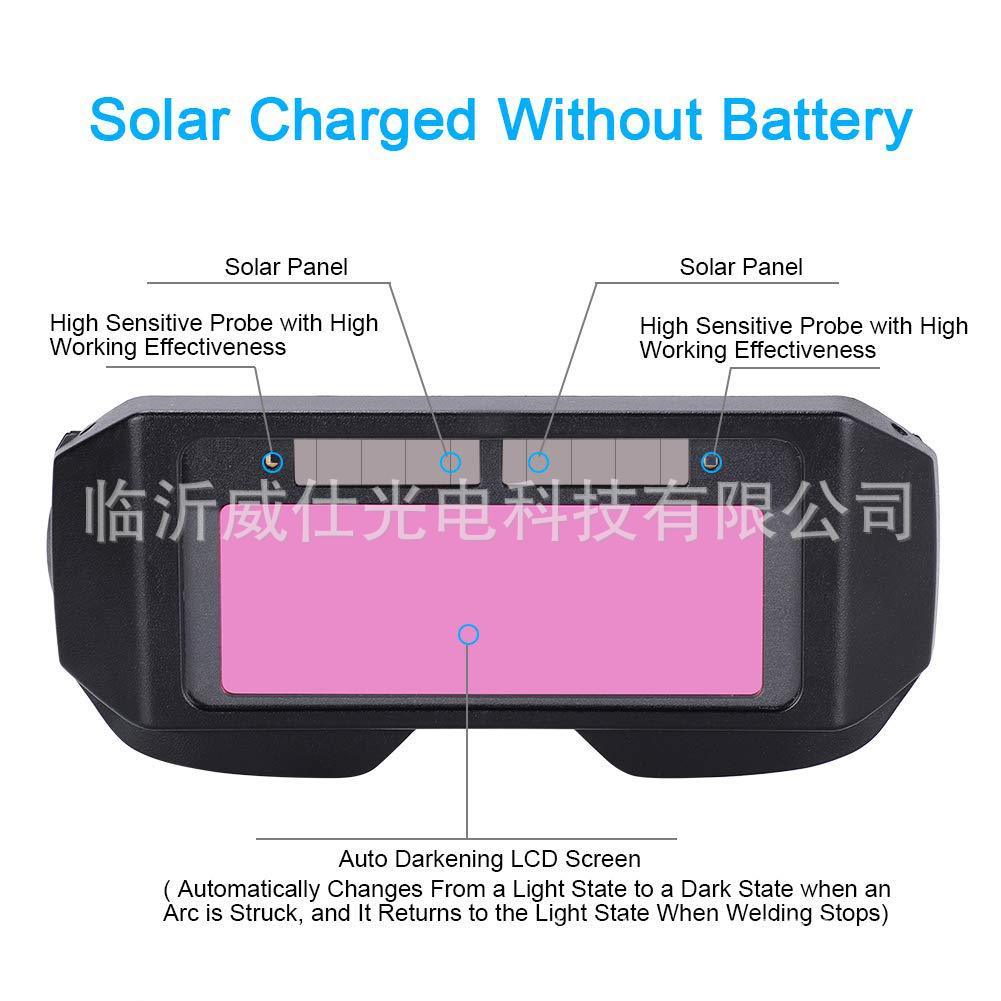 Solar automatic welding protective extension leg dimming glasses ws-100a, White;black
Solar automatic welding protective extension leg dimming glasses ws-100a, White;black