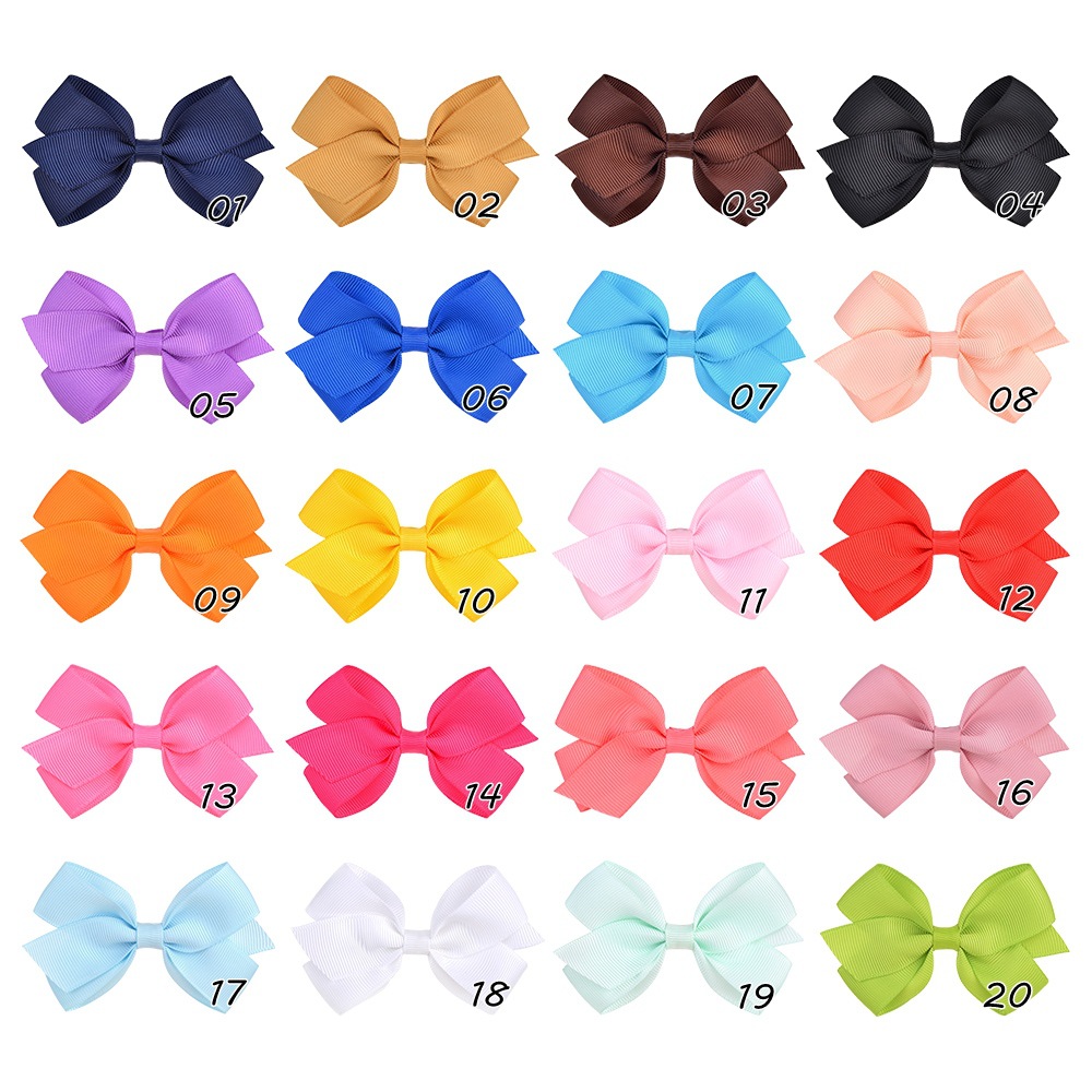 100 pcs hot sale Korean 3 INCH Grosgrain Ribbon Hair bows Baby Girl Accessories With Clip Boutique Hair Bows Hairpins, As pic
100 pcs hot sale Korean 3 INCH Grosgrain Ribbon Hair bows Baby Girl Accessories With Clip Boutique Hair Bows Hairpins, As pic