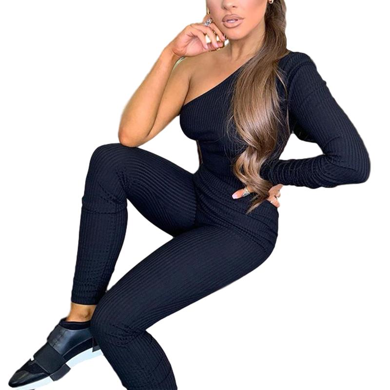 2 Pcs Woman' Solid Color Striped Casual Suit Sexy One-shoulder Long Sleeve Bare Midriff Top Slim Elastic Pencil Pants Set, Black
2 Pcs Woman' Solid Color Striped Casual Suit Sexy One-shoulder Long Sleeve Bare Midriff Top Slim Elastic Pencil Pants Set, Black
