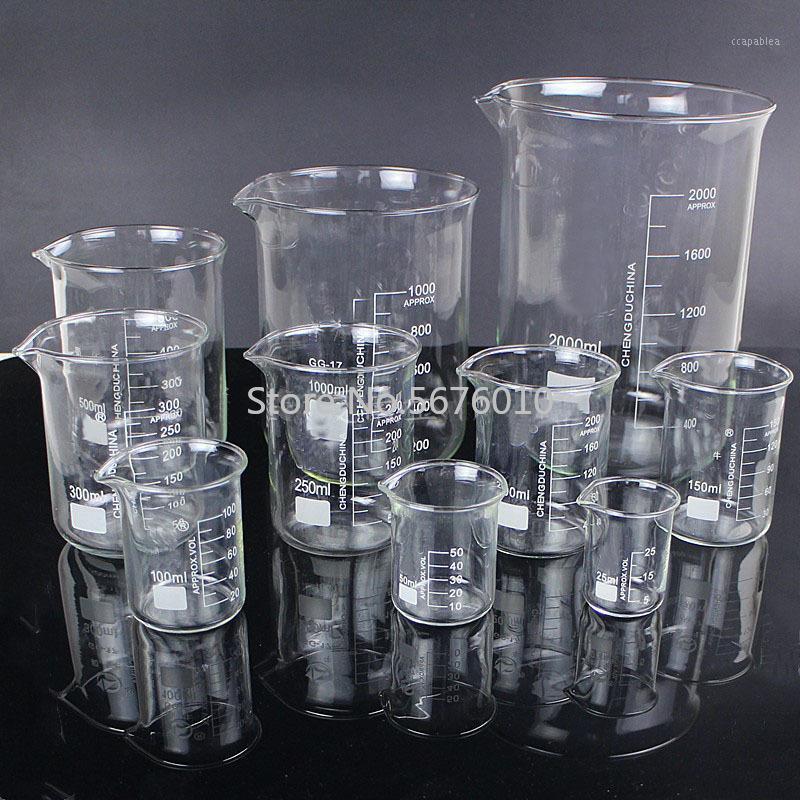 1 Lot Lab 25ml To 2000ml Low Form Beaker Chemistry Laboratory Glass Transparent Beaker Flask Thickened with Spout1
1 Lot Lab 25ml To 2000ml Low Form Beaker Chemistry Laboratory Glass Transparent Beaker Flask Thickened with Spout1