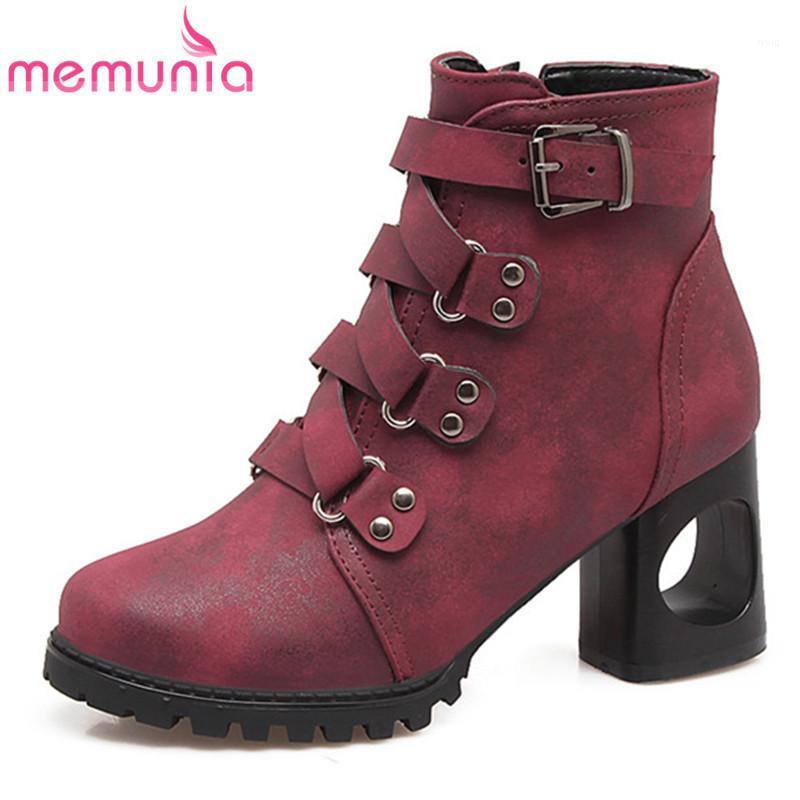 MEMUNIA 2020 new arrival vintage high heels shoes women ankle boots zip rivet punk autumn winter dress office shoes woman1, Black
MEMUNIA 2020 new arrival vintage high heels shoes women ankle boots zip rivet punk autumn winter dress office shoes woman1, Black