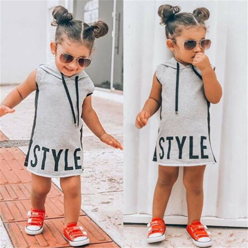 2020 New Fashion Summer Kids Baby Girl Casual Hooded Dress Sleeveless Outfit Letter Sunsuit Solid Color Kids clothes Wholesale1, Gray 
2020 New Fashion Summer Kids Baby Girl Casual Hooded Dress Sleeveless Outfit Letter Sunsuit Solid Color Kids clothes Wholesale1, Gray