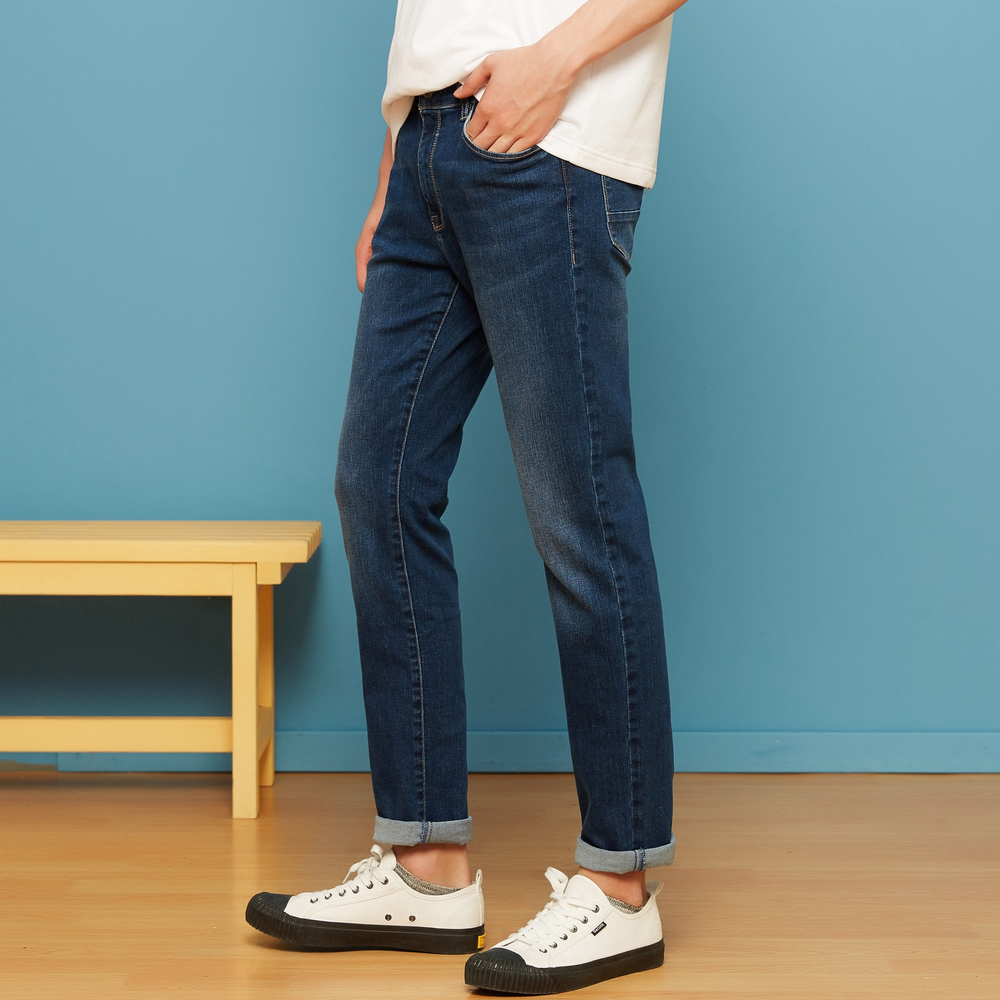 Metersbonwe Men Jeans Skinny Streetwear Light Blue Pants Slim Trousers Youth New Casual Trend Slim Jeans Mens 201123