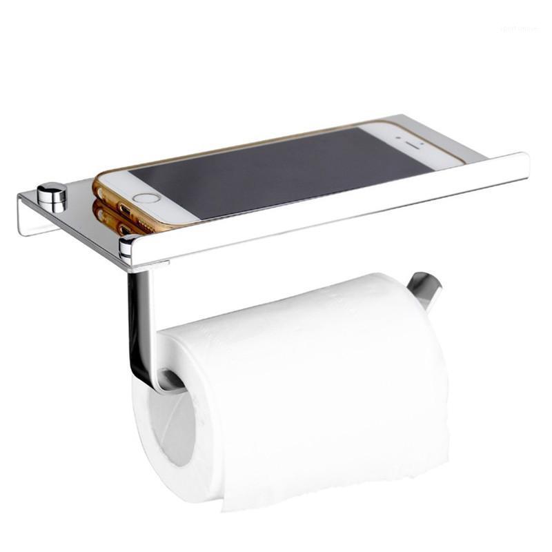 Stainless steel roll tissue towel toilet paper holder with phone shelf for kitchen bathroom accessories Products Bath Shower1
Stainless steel roll tissue towel toilet paper holder with phone shelf for kitchen bathroom accessories Products Bath Shower1