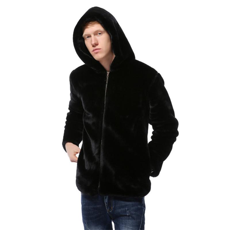 Hot Men's Fur Coat Autumn and Winter Fur Coat Short Thick Warm European and American imitation men's clothing, Black
Hot Men's Fur Coat Autumn and Winter Fur Coat Short Thick Warm European and American imitation men's clothing, Black