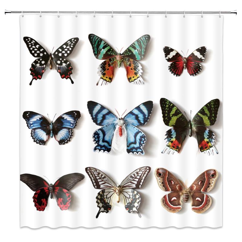 Animals Printed Butterfly, Flower 3D Bath Curtains Waterproof Polyester Fabric Washable Bathroom Shower Curtain Screen With Hook
Animals Printed Butterfly, Flower 3D Bath Curtains Waterproof Polyester Fabric Washable Bathroom Shower Curtain Screen With Hook