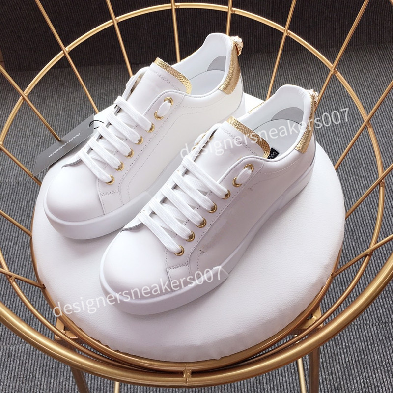2021TOP Fashion Women Shoes Men's Leather Lace Up Platform Oversized Sole Sneakers White Black Casual hc190902