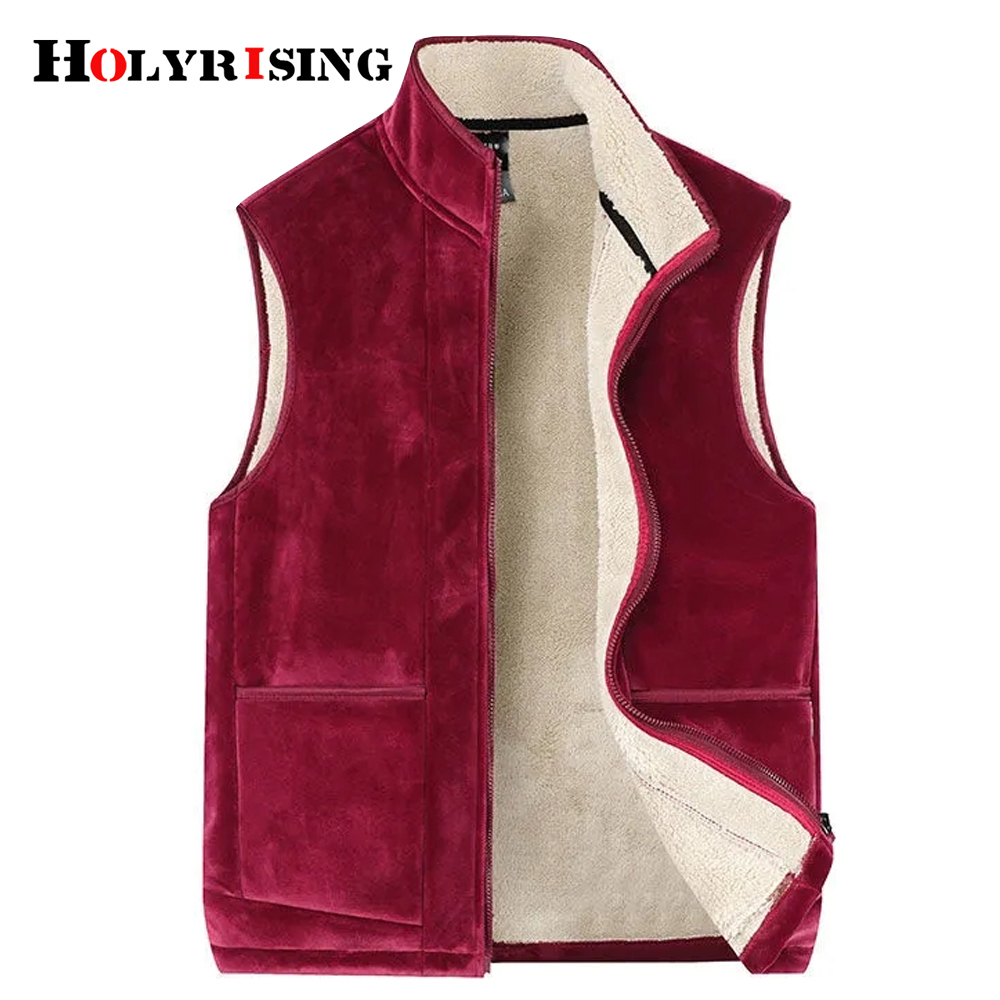 6XL men winter vest Lamb cashmere vest casual fashion winter coat Men Warm Sleeveless Jacket Male wool vest man Winter 19393 201120