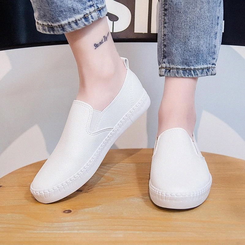 Women Shoes Flats Summer Autumn New Fashion Casual Flats Solid Breathable Simple Women Casual White Leather Sneakers Women #Kr3N
Women Shoes Flats Summer Autumn New Fashion Casual Flats Solid Breathable Simple Women Casual White Leather Sneakers Women #Kr3N