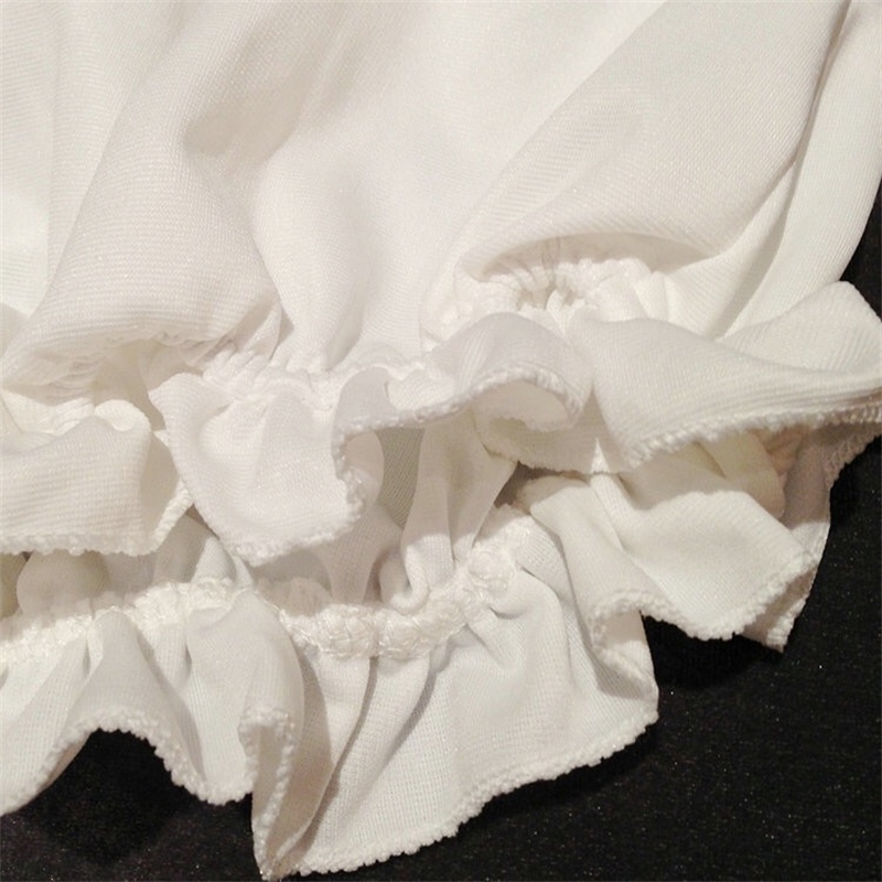 Lolita Girls Cotton Bloomers Pumpkin Pants Safety Shorts Women Cute Cartoon Ruched Stretchy Short Panties Bottoms For Ladies 201112