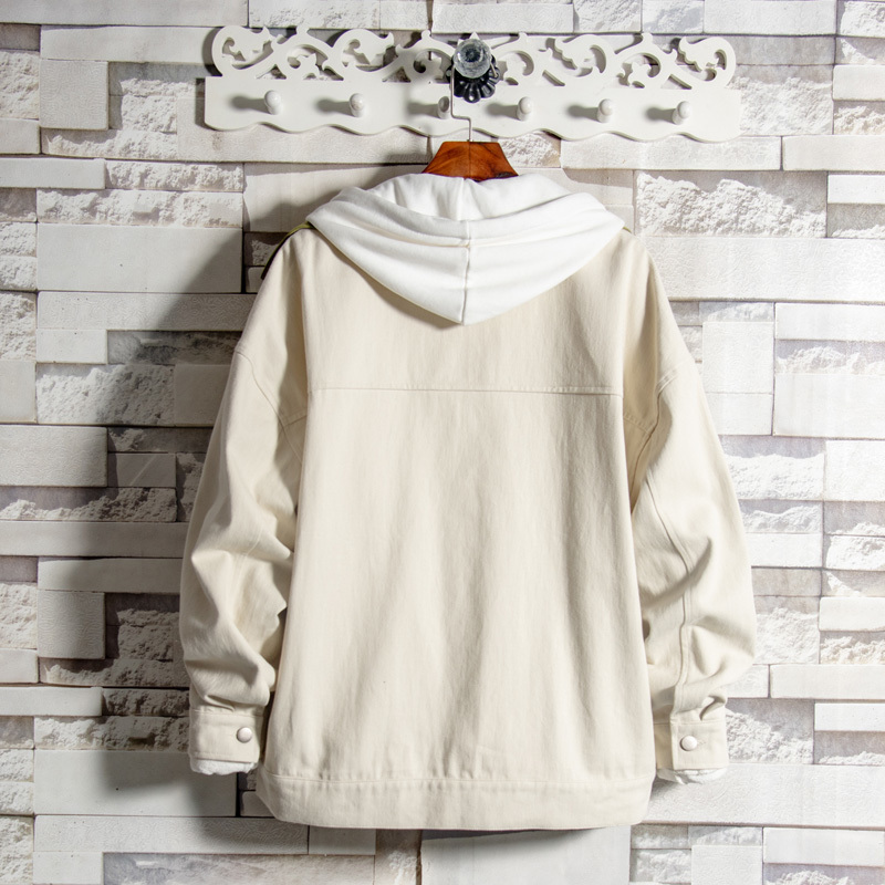 Jacket men tear denim jacket coat men suit casual jacket cotton white T200502
