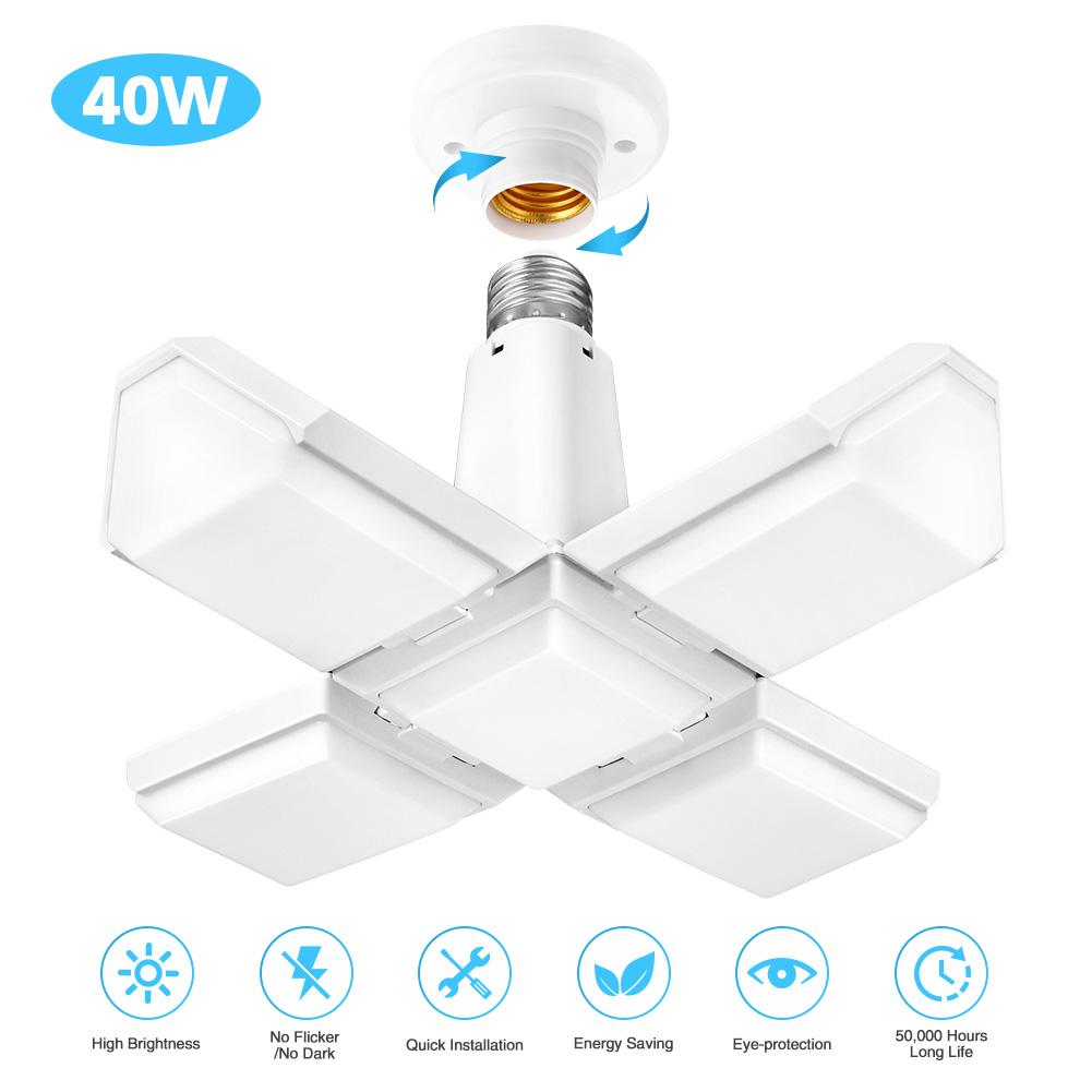 Europe 220V 40w Square LED Garage Lamp E27 Deformation Industrial Light Folding Ceiling Fan Light For Warehouse Work Shop
Europe 220V 40w Square LED Garage Lamp E27 Deformation Industrial Light Folding Ceiling Fan Light For Warehouse Work Shop