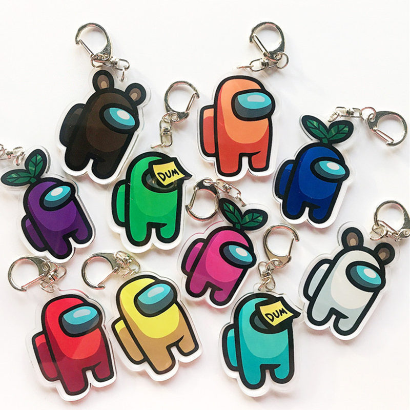 Cute Cartoon Keychain Among Us Acrylic Key Chain Games Design Key Ring for Car Keys Decoration Pendant Fashion Keyring 10*5cm 12 Colors, Randomly mixed colors
Cute Cartoon Keychain Among Us Acrylic Key Chain Games Design Key Ring for Car Keys Decoration Pendant Fashion Keyring 10*5cm 12 Colors, Randomly mixed colors