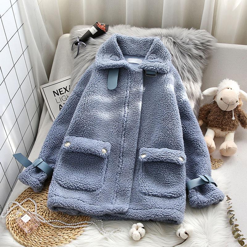 Lamb Furl Women Coats Winter New Turn-Down Collar Solid Pocket Loose Thicken Warm Female Outwear Jacket Tops, See chart
Lamb Furl Women Coats Winter New Turn-Down Collar Solid Pocket Loose Thicken Warm Female Outwear Jacket Tops, See chart