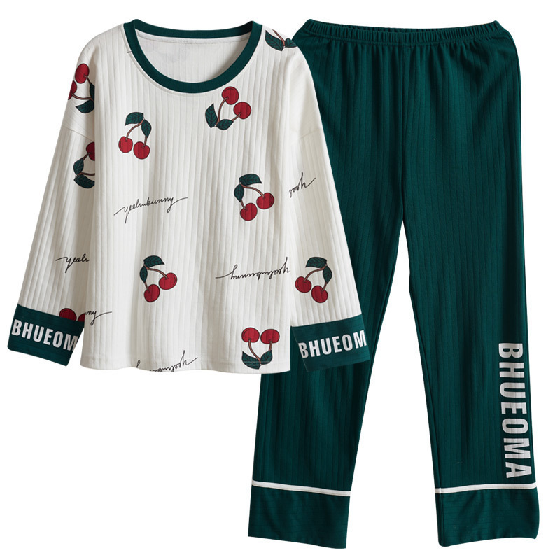 New Spring Sleepwear Sets Kawaii Cartoon Pajama Suit For Women Soft Cotton Ladies Home Wear Large Size Pijama Pyjama girl M-4XL 201027wtt