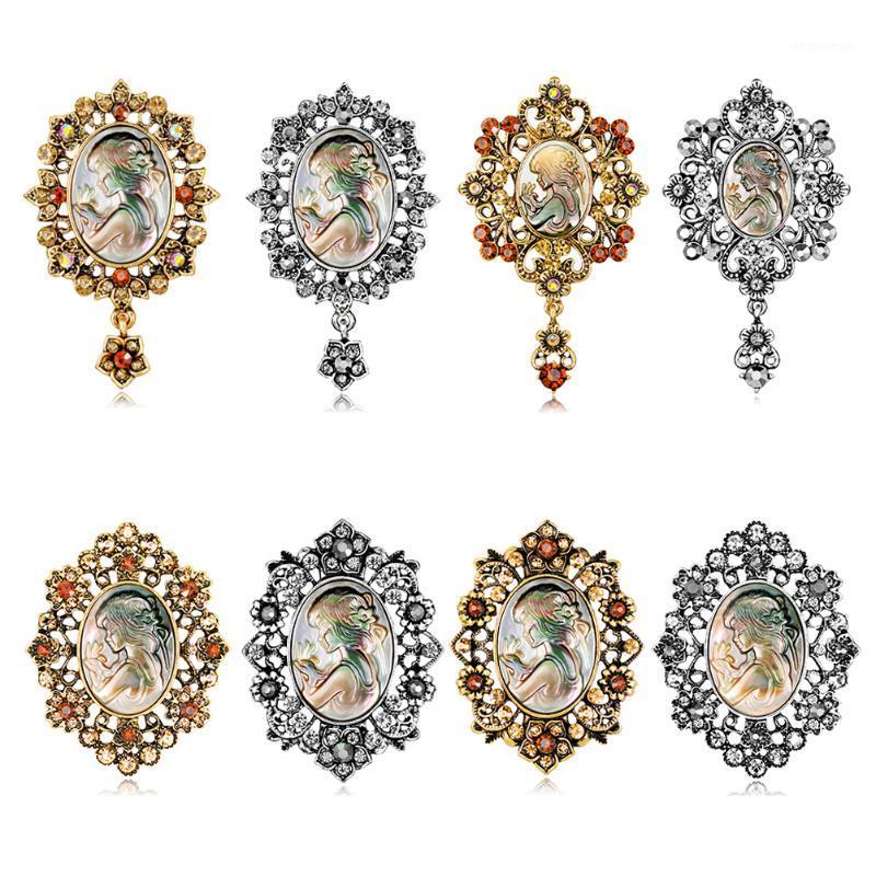 Pins, Brooches Rhinestone Trendy Brooch Pins Painting Hollow Out Flower Vintage Style Cameo Beauty Head, Gray
Pins, Brooches Rhinestone Trendy Brooch Pins Painting Hollow Out Flower Vintage Style Cameo Beauty Head, Gray