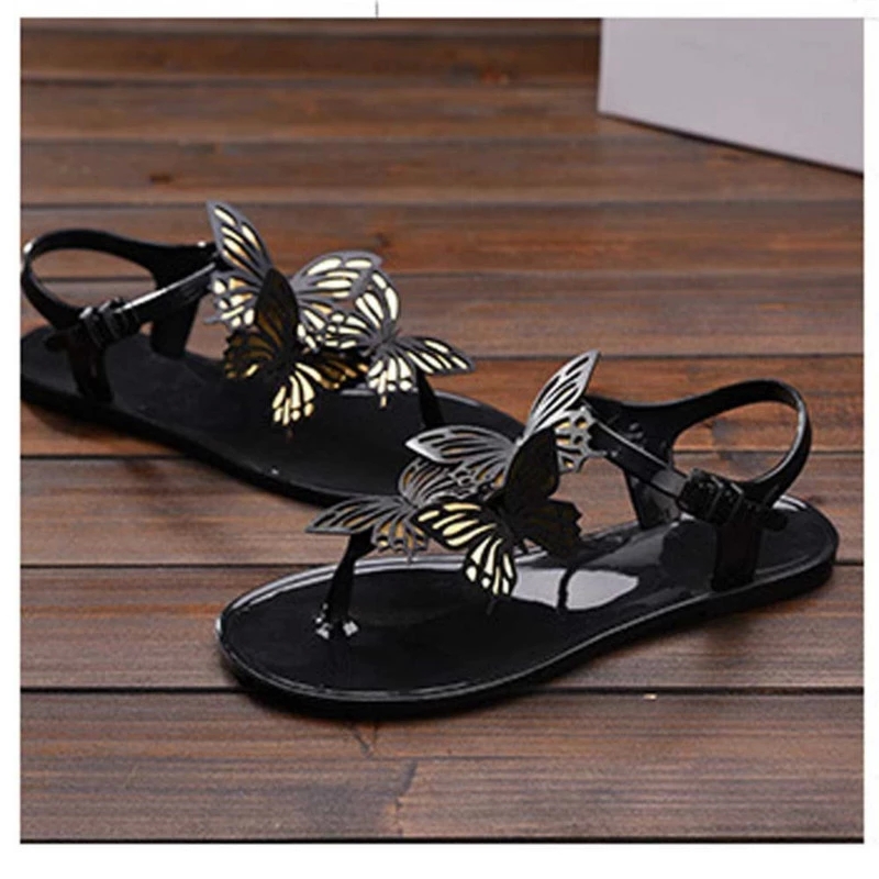 Summer New Female Sandals Crystal Jelly Shoes Woman Flat Bottom Lady Casual Summer Beach Butterfly Flip Flops White Footwear #hC4R, Black
Summer New Female Sandals Crystal Jelly Shoes Woman Flat Bottom Lady Casual Summer Beach Butterfly Flip Flops White Footwear #hC4R, Black