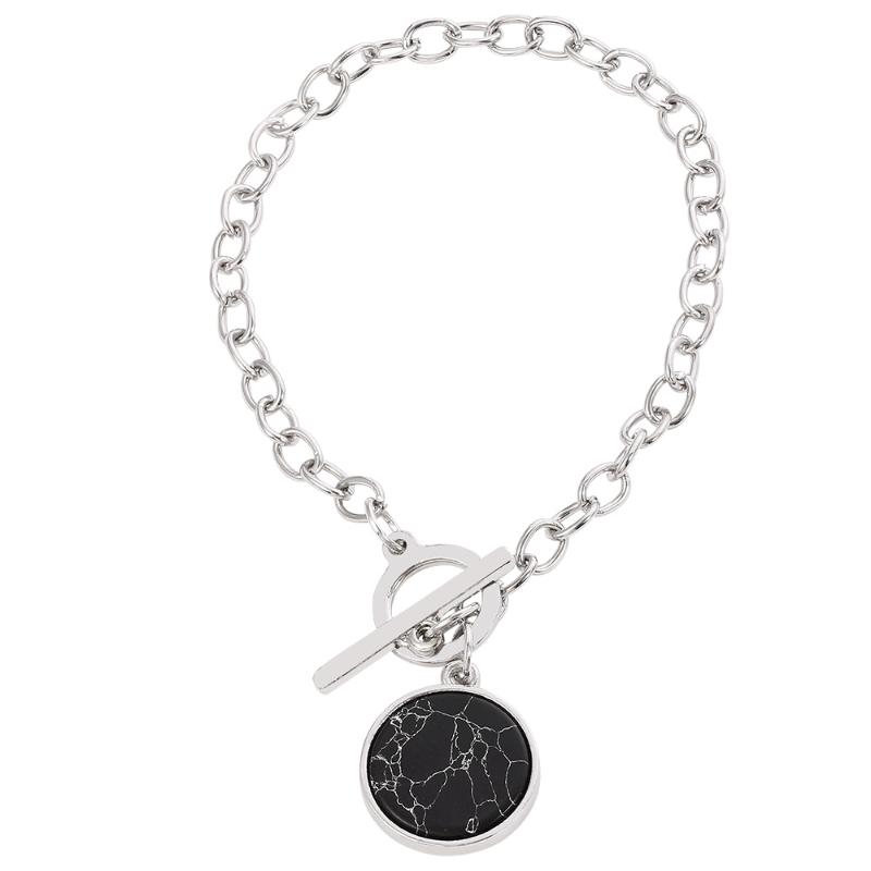 Charm Bracelets 2021 Fashion Minimalist Round Marble Pendants Hiphop Chain Bracelet For Women Girls Men Couple Gifts Jewelry
Charm Bracelets 2021 Fashion Minimalist Round Marble Pendants Hiphop Chain Bracelet For Women Girls Men Couple Gifts Jewelry