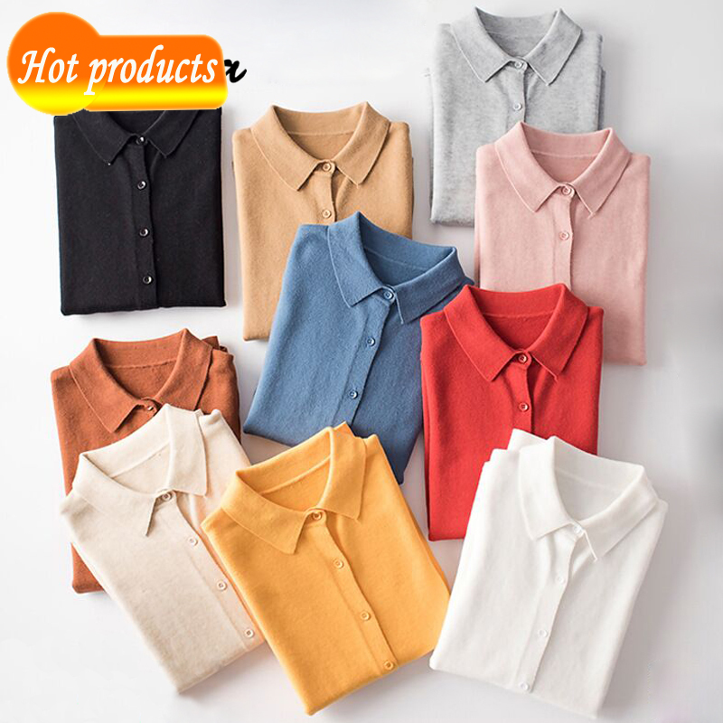 women' knitted jacket cardigan shirts for woman jumper turn down collar knitting female tops plus size PMEP, Pure white
women' knitted jacket cardigan shirts for woman jumper turn down collar knitting female tops plus size PMEP, Pure white