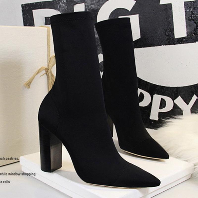 NEW Mid-Calf Boots Sexy Sock Boots Women High Heel Stretch Fabric Women Winter Shoes Female Square Heels Shoes1, 315-1beige
NEW Mid-Calf Boots Sexy Sock Boots Women High Heel Stretch Fabric Women Winter Shoes Female Square Heels Shoes1, 315-1beige