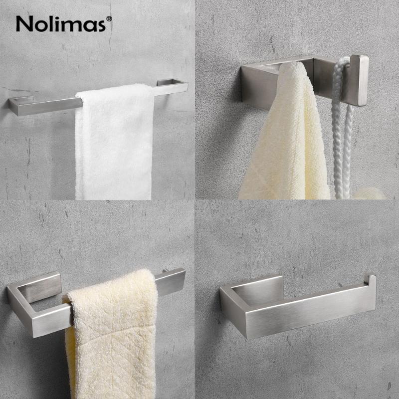 Chrome Brushed Bathroom Hareware Set SUS 304 Stainless Steel Single Towel Bar Square Rack Wall Mounted Towel Holder
Chrome Brushed Bathroom Hareware Set SUS 304 Stainless Steel Single Towel Bar Square Rack Wall Mounted Towel Holder