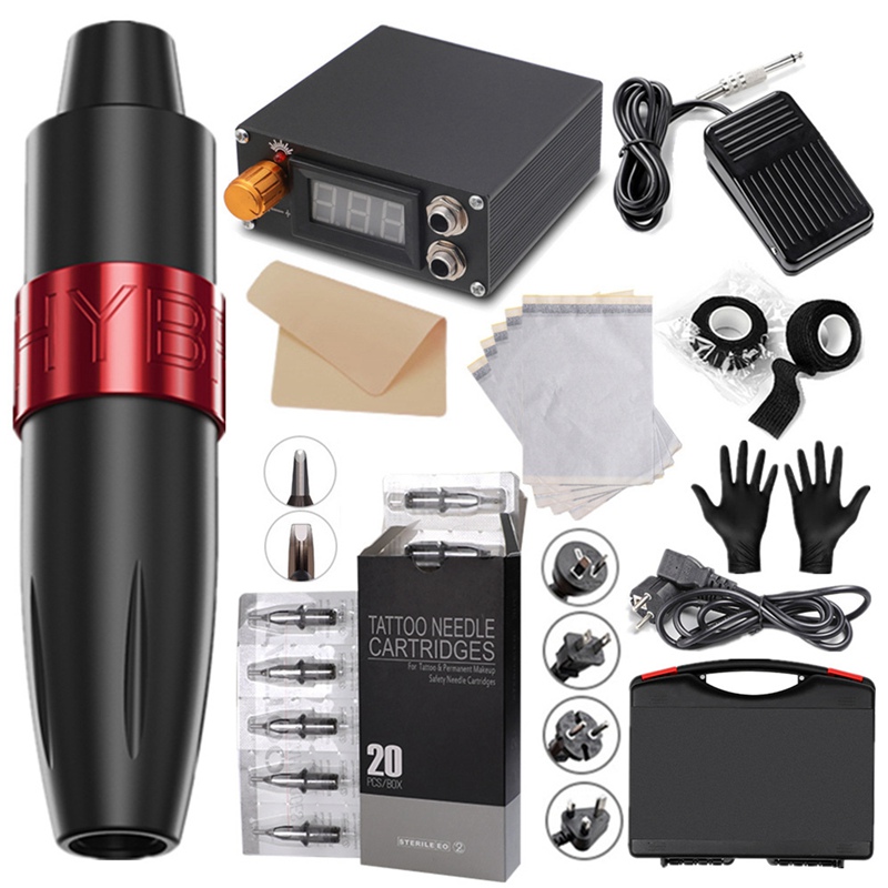 Professional Tattoo Machine Kit Tattoo Motor Power Supply Rotary Pen With Cartridges Needles For Permanent Makeup Eyebrow Microblading 0508
Professional Tattoo Machine Kit Tattoo Motor Power Supply Rotary Pen With Cartridges Needles For Permanent Makeup Eyebrow Microblading 0508