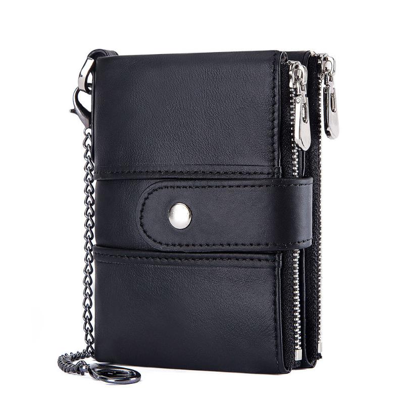 Men's Vintage Crazy Horse Genuine Leather Wallet Handmade Male Short Zipper Coin Pocket Purse Real Leather money Cluth, Black
Men's Vintage Crazy Horse Genuine Leather Wallet Handmade Male Short Zipper Coin Pocket Purse Real Leather money Cluth, Black