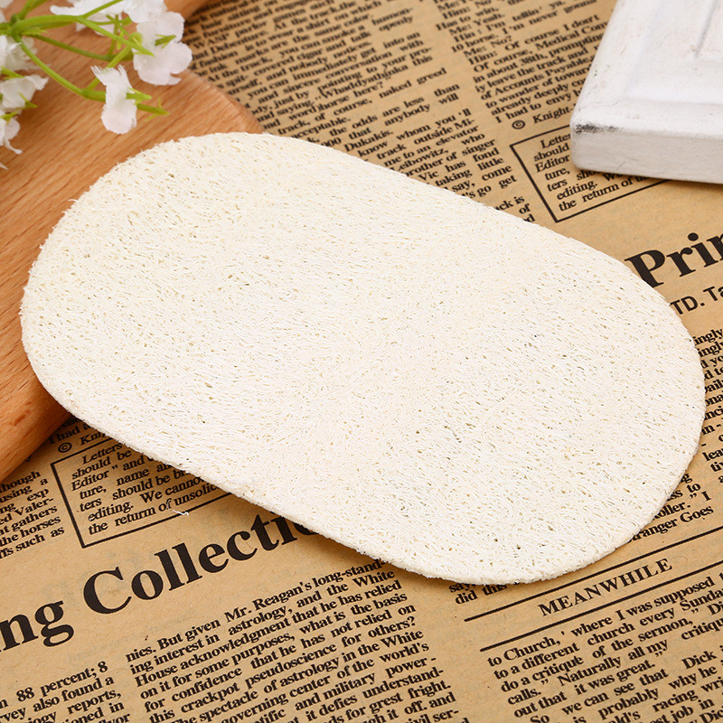 Natural Loofah Cleaning Towel Brush The Pot To Clean The Oil Pure Color Cloth Kitchen Dish Towel2365592