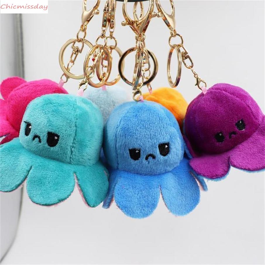 Reversible Flips Octopus Keychain Metal Key Ring Plush Doll Toys Bag Animal Pendants Double-Sided Emotion Toy Cute Keyring Ornment FY7492
Reversible Flips Octopus Keychain Metal Key Ring Plush Doll Toys Bag Animal Pendants Double-Sided Emotion Toy Cute Keyring Ornment FY7492