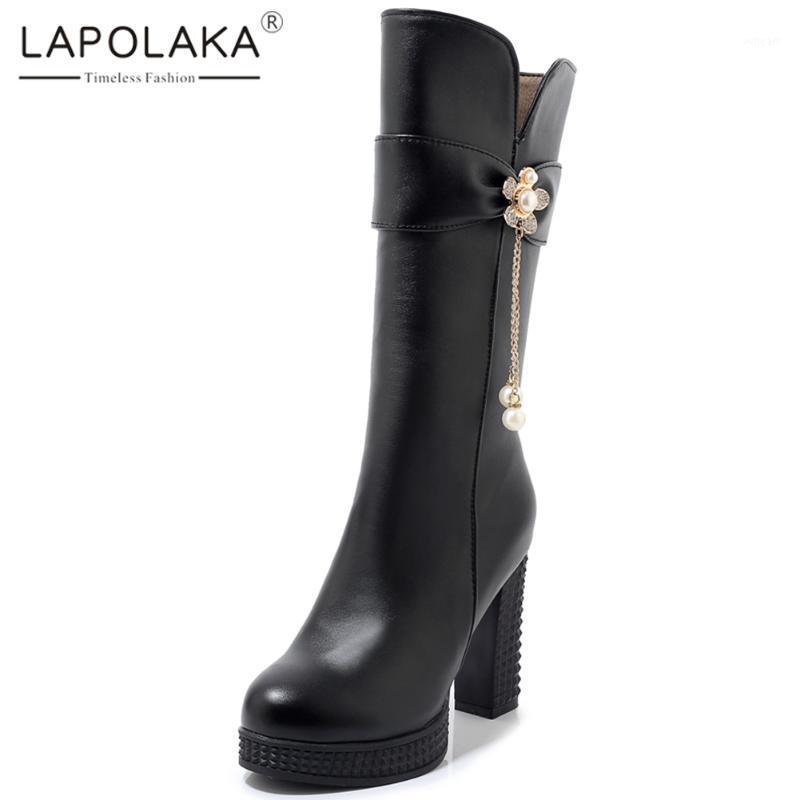 Lapolaka New Fashion 2020 Metal Decoration Shoes Woman Boots Female Zipper Platform Chunky High Heels Mid Calf Boots Women1, Black
Lapolaka New Fashion 2020 Metal Decoration Shoes Woman Boots Female Zipper Platform Chunky High Heels Mid Calf Boots Women1, Black