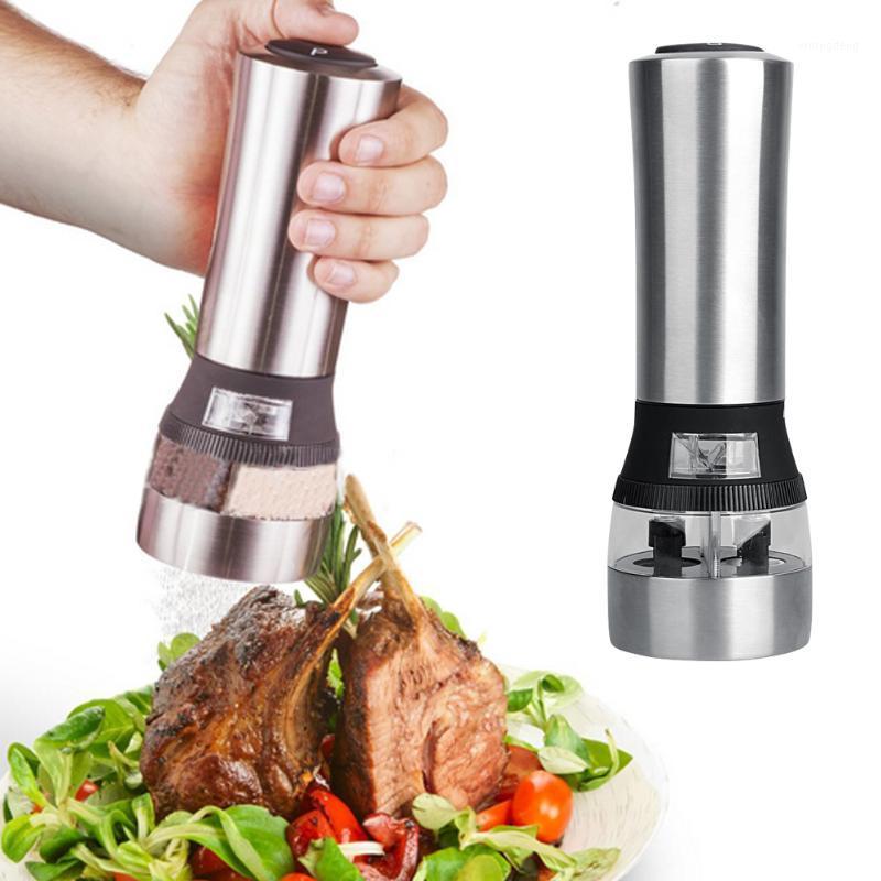 Kitchen Cooking Tools 2 IN 1 Electrical Salt And Pepper Mill Salt Shaker Spice Grinder Spice Mill1
Kitchen Cooking Tools 2 IN 1 Electrical Salt And Pepper Mill Salt Shaker Spice Grinder Spice Mill1