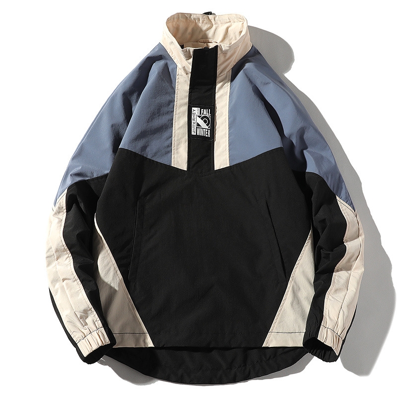 2020 Men Hip Hop Jacket Spring Coat Harajuku Retro Color Block Patchwork Jacket Windbreaker Streetwear Vintage Jacket Oversized, Gray
2020 Men Hip Hop Jacket Spring Coat Harajuku Retro Color Block Patchwork Jacket Windbreaker Streetwear Vintage Jacket Oversized, Gray