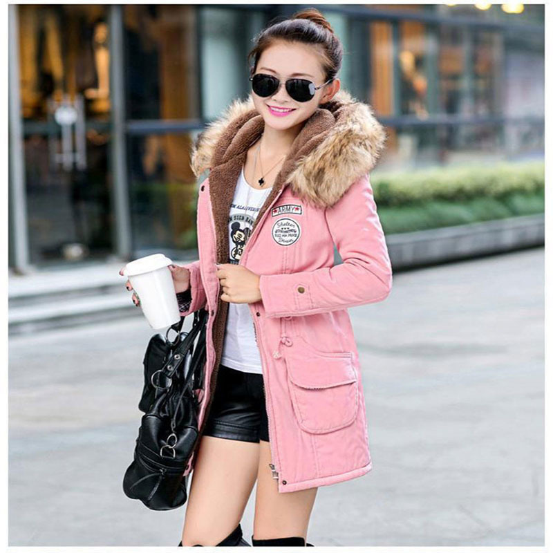 Fitaylor Winter Jacket Women Thick Warm Hooded Parka Mujer Cotton Padded Coat Long Paragraph Plus Size 3xl Slim Jacket Female 201019