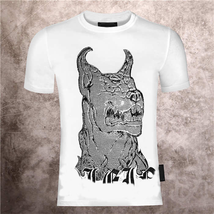 2021 men's PP devil monster hot drill European and American trend summer Phillip plain half sleeve fashion short sleeve T-shirt, White
2021 men's PP devil monster hot drill European and American trend summer Phillip plain half sleeve fashion short sleeve T-shirt, White