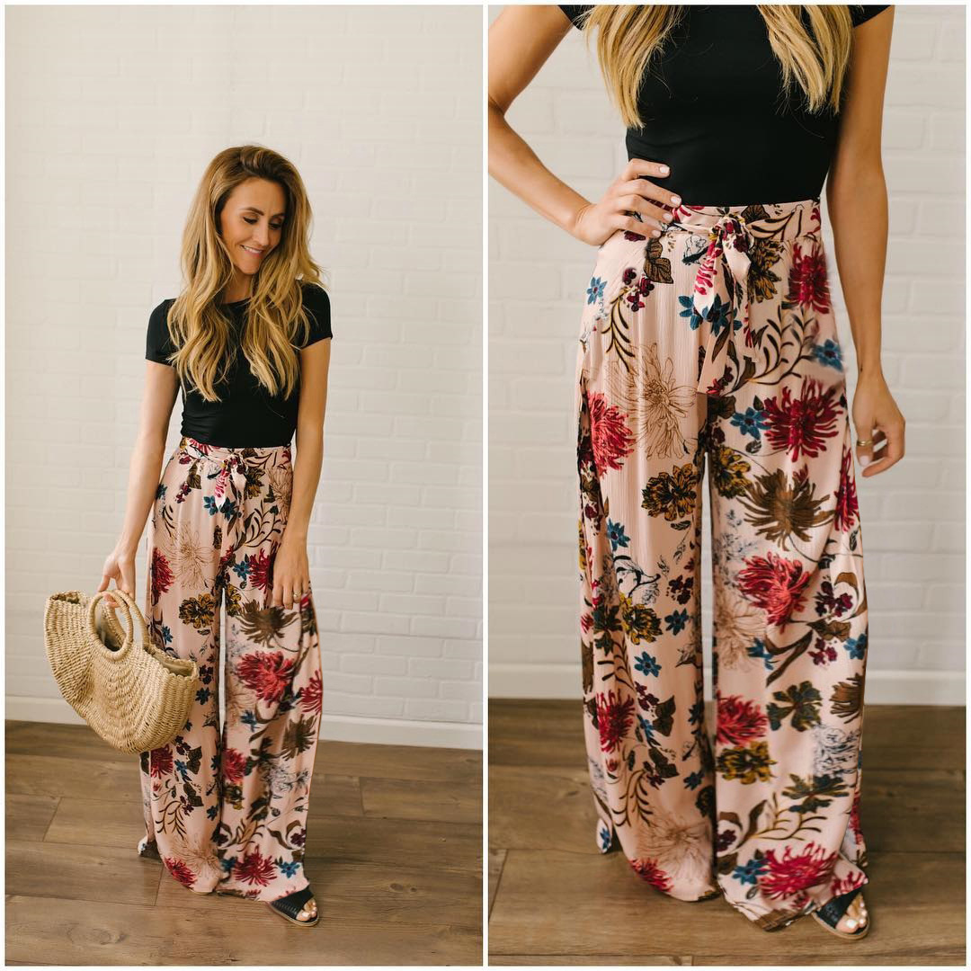 2021 New Female Summer in Front Pocket Flower Leisure Belt Comfortable Tube Straight Beach Wide Pants UFTF, Black
2021 New Female Summer in Front Pocket Flower Leisure Belt Comfortable Tube Straight Beach Wide Pants UFTF, Black