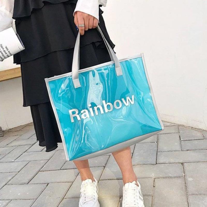 Sac A Main Blue Beach Transparent Bag Fashion Summer Clear Women Handbag 2021 High Quality Shoulder Bags Large Female Bolsa New, Black
Sac A Main Blue Beach Transparent Bag Fashion Summer Clear Women Handbag 2021 High Quality Shoulder Bags Large Female Bolsa New, Black