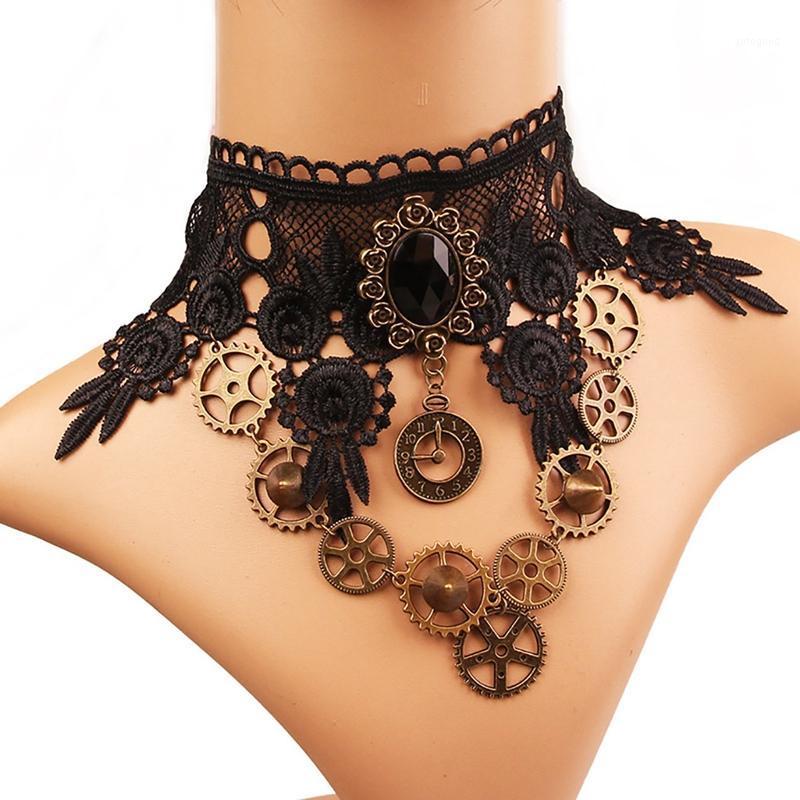Chokers Gear Choker Vintage Creative Lace Statement Necklace For Women Girls Sexy Gothic Collar Party Jewellery1
Chokers Gear Choker Vintage Creative Lace Statement Necklace For Women Girls Sexy Gothic Collar Party Jewellery1