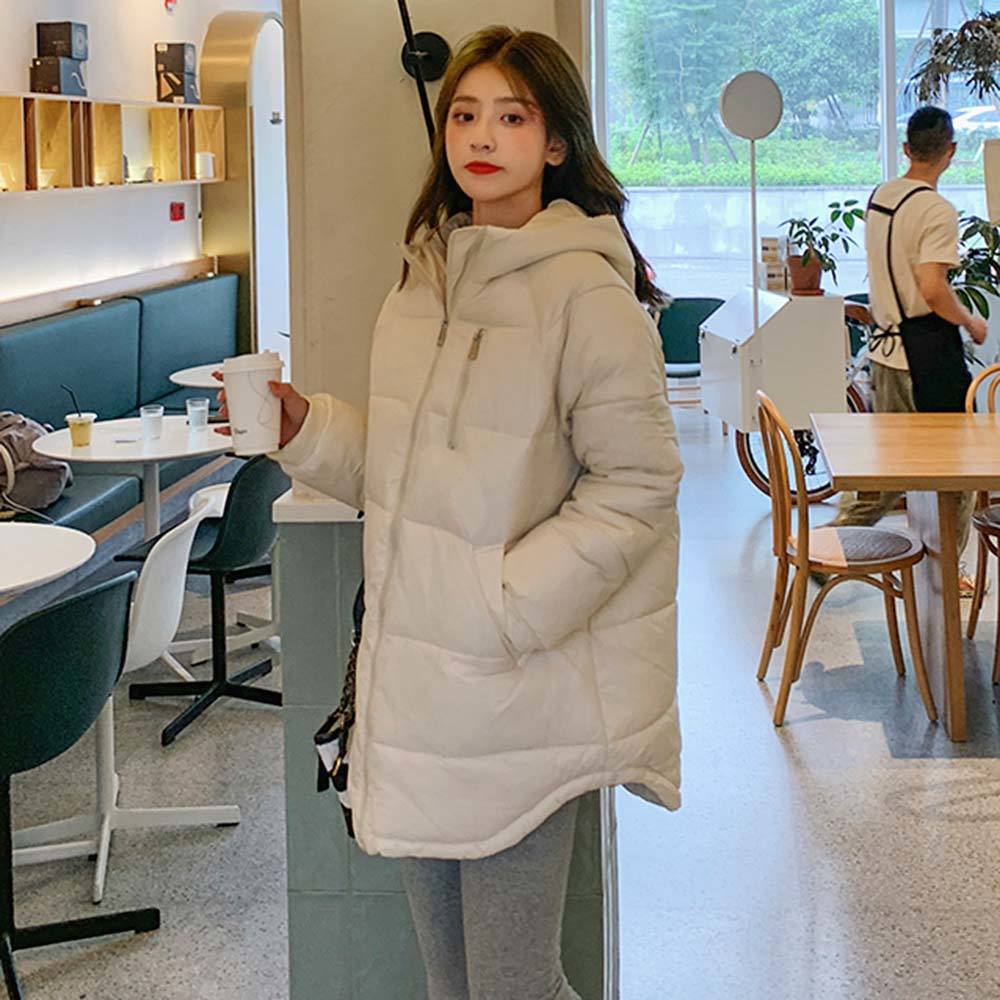 PinkyIsBlack New Fashion Long Winter Jacket Women Slim Female Winter Coat Women Thicken Parka Hooded Cotton Women Clothing 201217