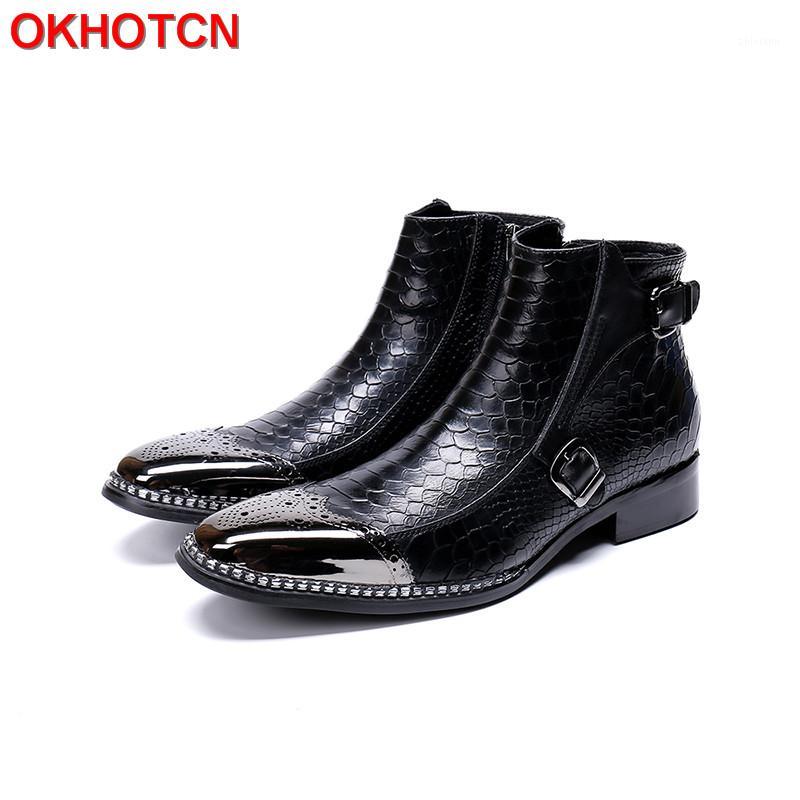 Metal Toe Mens Dress Boots Snake Skin Pattern Man Boots Leather Genuine Buckle Zip Bordered Rhinestone Men Snow Waterproof1, Black
Metal Toe Mens Dress Boots Snake Skin Pattern Man Boots Leather Genuine Buckle Zip Bordered Rhinestone Men Snow Waterproof1, Black