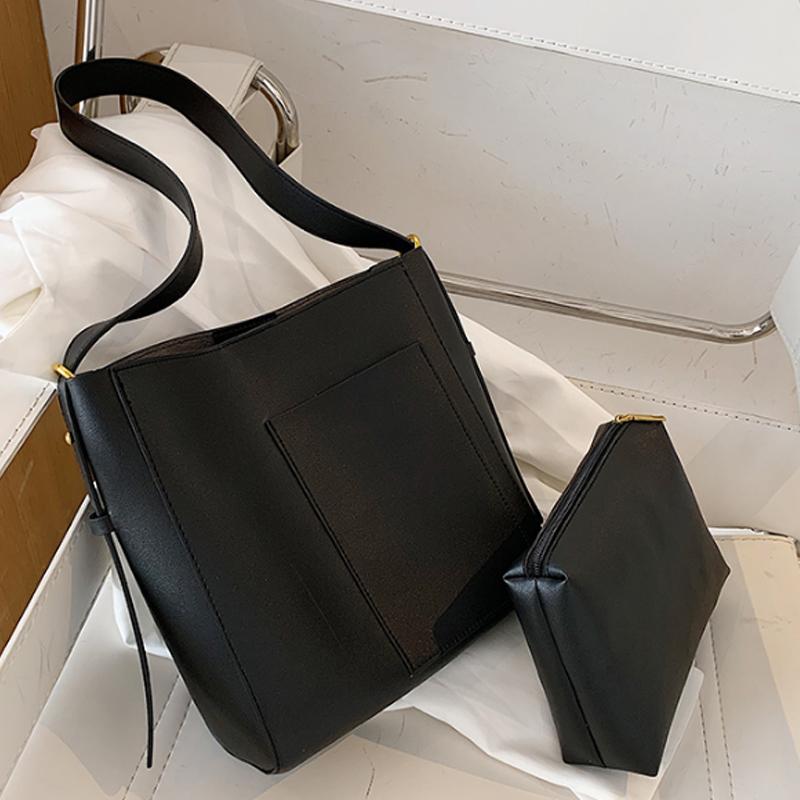 Women Bag Bucket Shoulder Bag Female Handbag Girl Bolsas pu Leather, Black
Women Bag Bucket Shoulder Bag Female Handbag Girl Bolsas pu Leather, Black