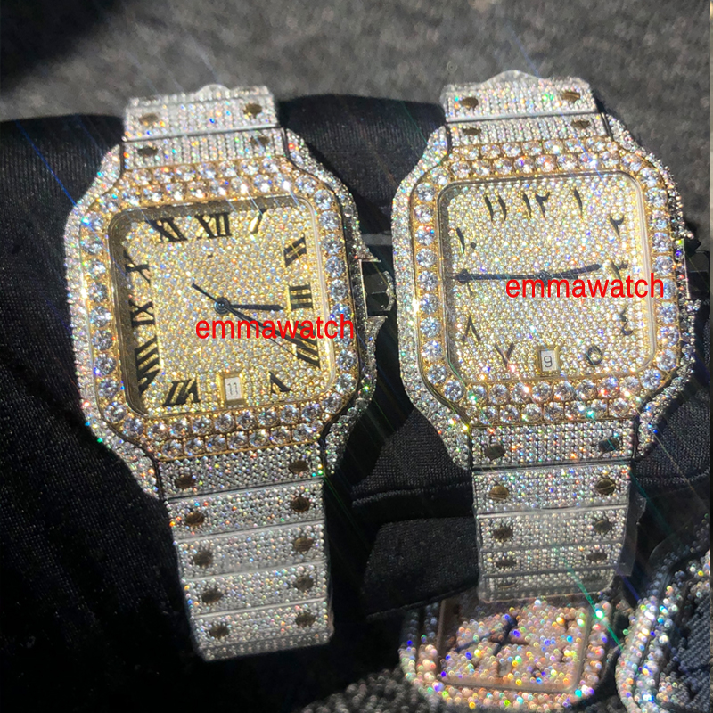 Big Diamonds 18K Gold Cubic Zircon Watch MISSFOX Square Mechanical Men Luxury brand Hiphop Full Iced Out Watches CZ wristwatch with box and papers, 04
Big Diamonds 18K Gold Cubic Zircon Watch MISSFOX Square Mechanical Men Luxury brand Hiphop Full Iced Out Watches CZ wristwatch with box and papers, 04