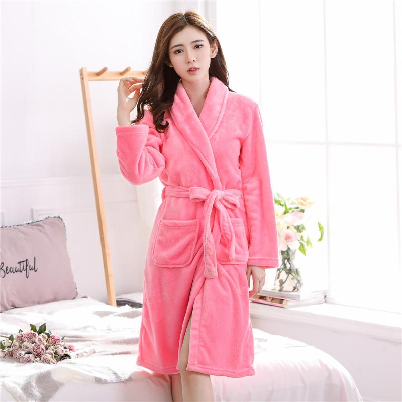 Sleepwear Coral Fleece Women Night Wear Bathrobe Gown Flannel Kimono Robe Warm Winter Home Clothing Belt Pyjamas Nightwear, Brown b
Sleepwear Coral Fleece Women Night Wear Bathrobe Gown Flannel Kimono Robe Warm Winter Home Clothing Belt Pyjamas Nightwear, Brown b