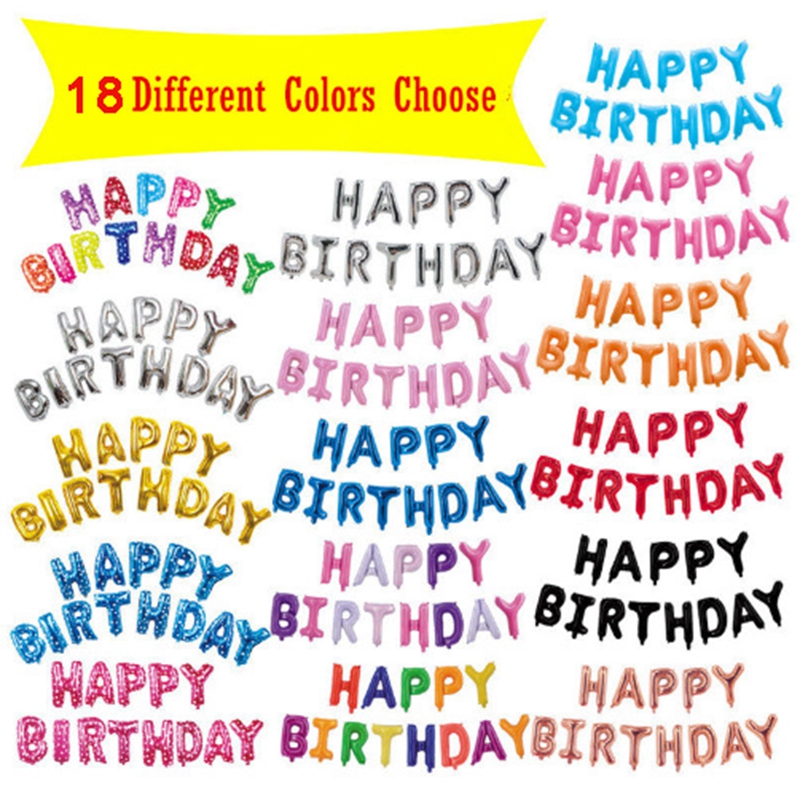 16inch Letters HAPPY BIRTHDAY Foil Balloons Happy Birthday Party Decoration Kids Alphabet Air Balloons Baby Shower Supplies DBC BH4443
16inch Letters HAPPY BIRTHDAY Foil Balloons Happy Birthday Party Decoration Kids Alphabet Air Balloons Baby Shower Supplies DBC BH4443