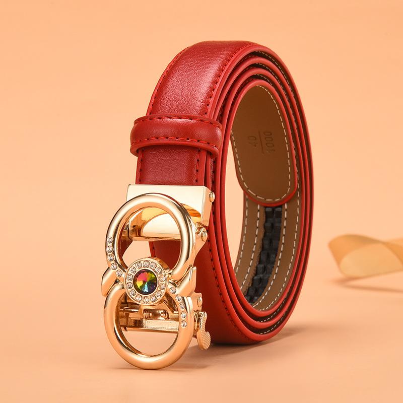 Belts Ladies Belt Automatic Buckle Leather Cowhide Decoration Fine Female Jeans Student Youth Pants Style Designer, Black;brown
Belts Ladies Belt Automatic Buckle Leather Cowhide Decoration Fine Female Jeans Student Youth Pants Style Designer, Black;brown