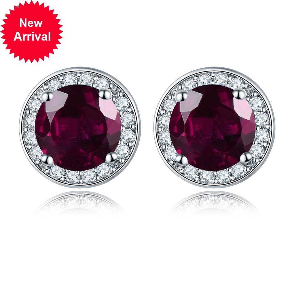 Hutang round earrings 2.16ct natural gemstone rhodolite garnet solid 925 silver sterling fine jewelry for new female gift
Hutang round earrings 2.16ct natural gemstone rhodolite garnet solid 925 silver sterling fine jewelry for new female gift